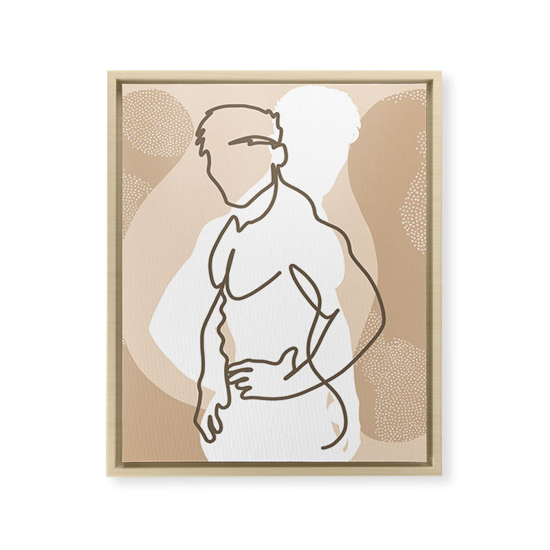 NOODDOOD Lines 17 Framed Canvas Print Gallery Image 8