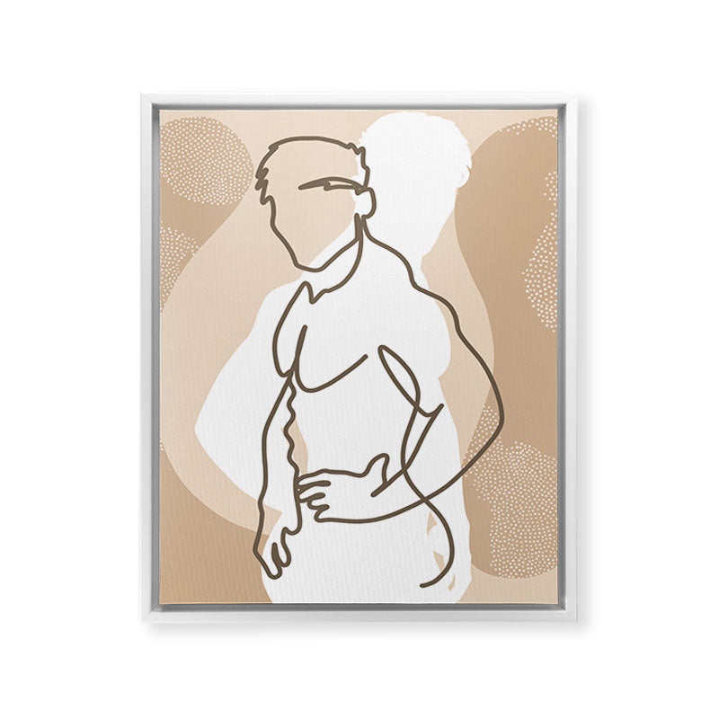 NOODDOOD Lines 17 Framed Canvas Print Gallery Image 10