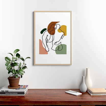 NOODDOOD Linework 1 Framed Art Print Gallery Image 12