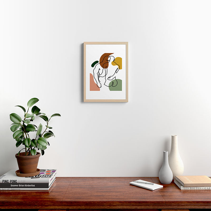 NOODDOOD Linework 1 Framed Art Print Gallery Image 10