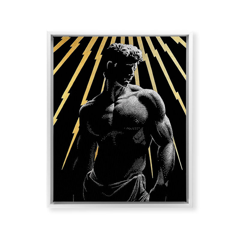 Strength of Zeus (Gold doesn't print shiny) Framed Canvas Print Gallery Image 10