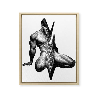 Wavy 3 NOODDOODs Framed Canvas Print Gallery Image 9