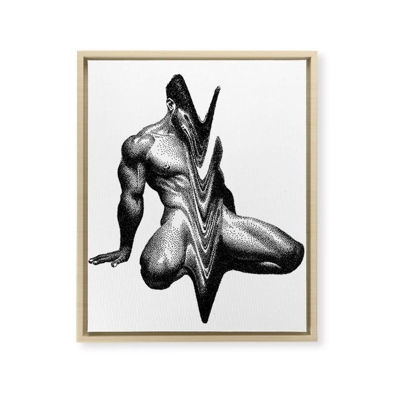 Wavy 3 NOODDOODs Framed Canvas Print Gallery Image 8