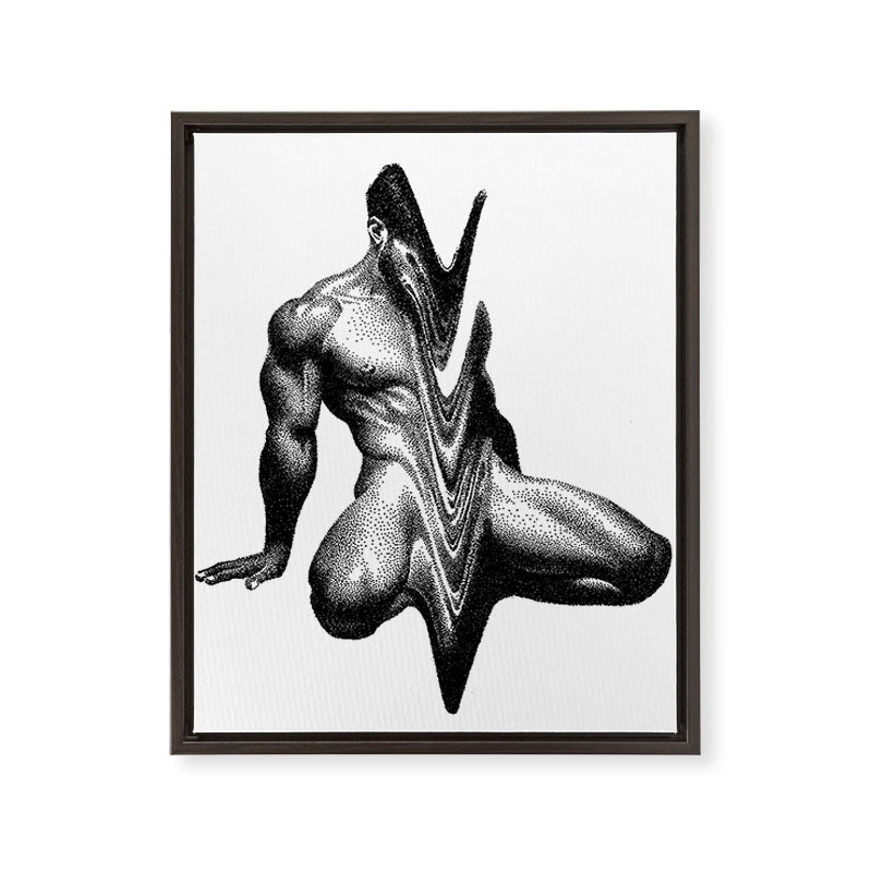 Wavy 3 NOODDOODs Framed Canvas Print Gallery Image 6