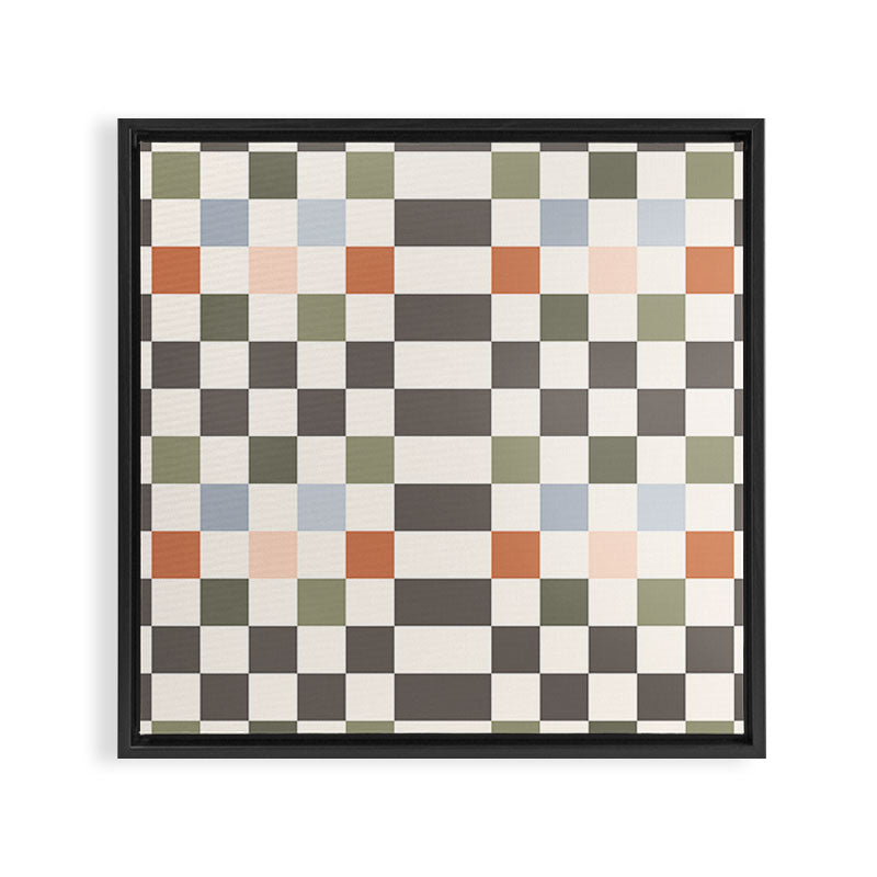 Fall Checkerboard Framed Canvas Print Gallery Image 2