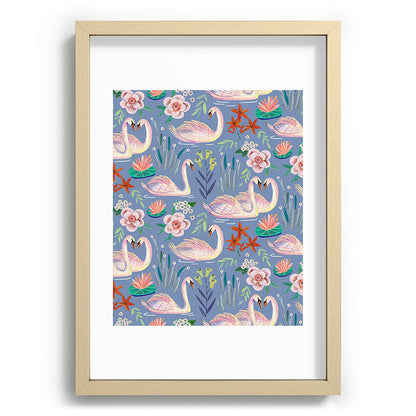 Swan Pattern Framed Art Print Gallery Image 97