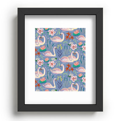 Swan Pattern Framed Art Print Gallery Image 80