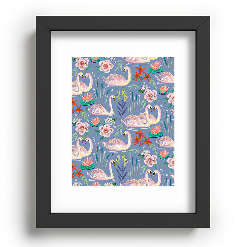 Swan Pattern Framed Art Print Gallery Image 78