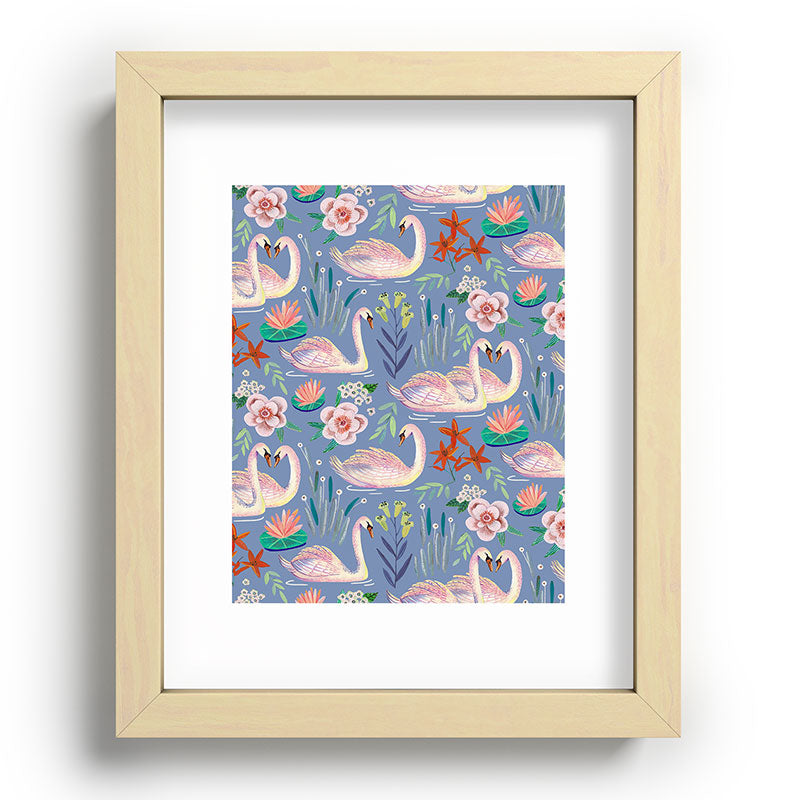 Swan Pattern Framed Art Print Gallery Image 96