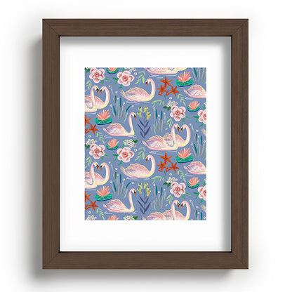 Swan Pattern Framed Art Print Gallery Image 86
