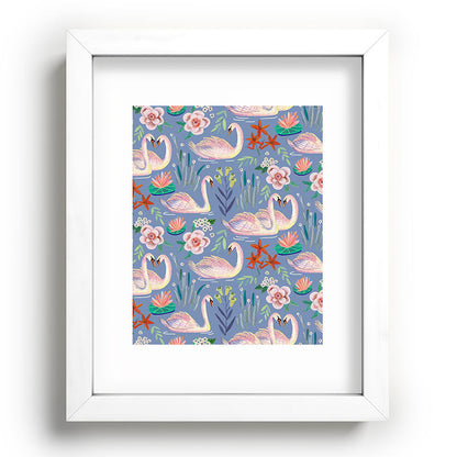 Swan Pattern Framed Art Print Gallery Image 103