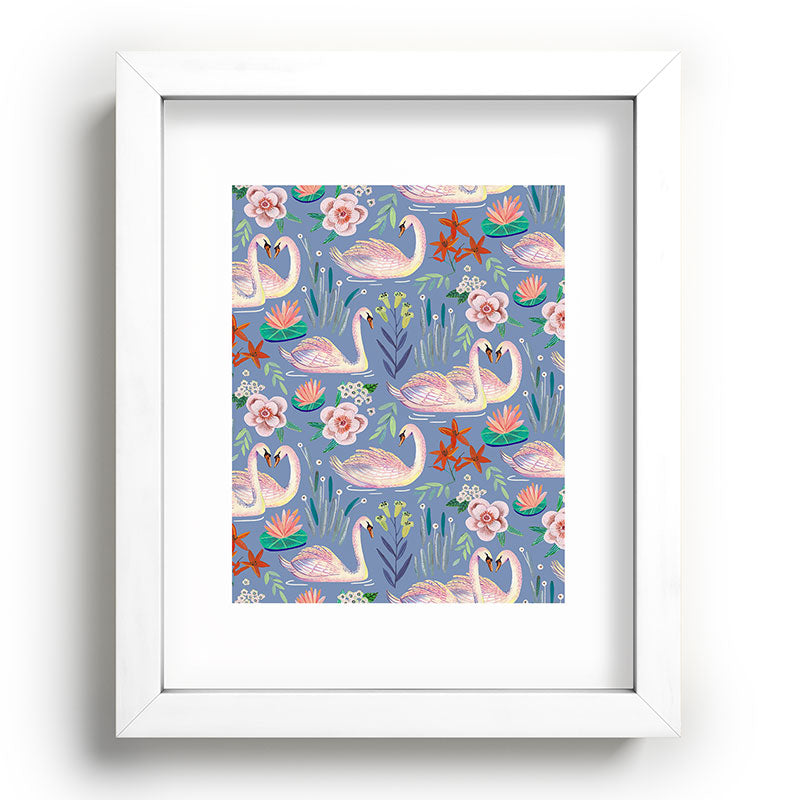 Swan Pattern Framed Art Print Gallery Image 104