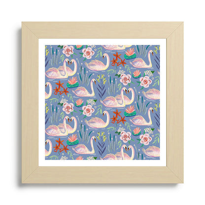 Swan Pattern Framed Art Print Gallery Image 68