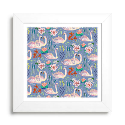 Swan Pattern Framed Art Print Gallery Image 79
