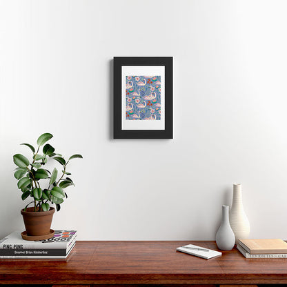 Swan Pattern Framed Art Print Gallery Image 42
