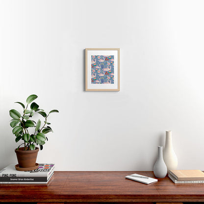 Swan Pattern Framed Art Print Gallery Image 22