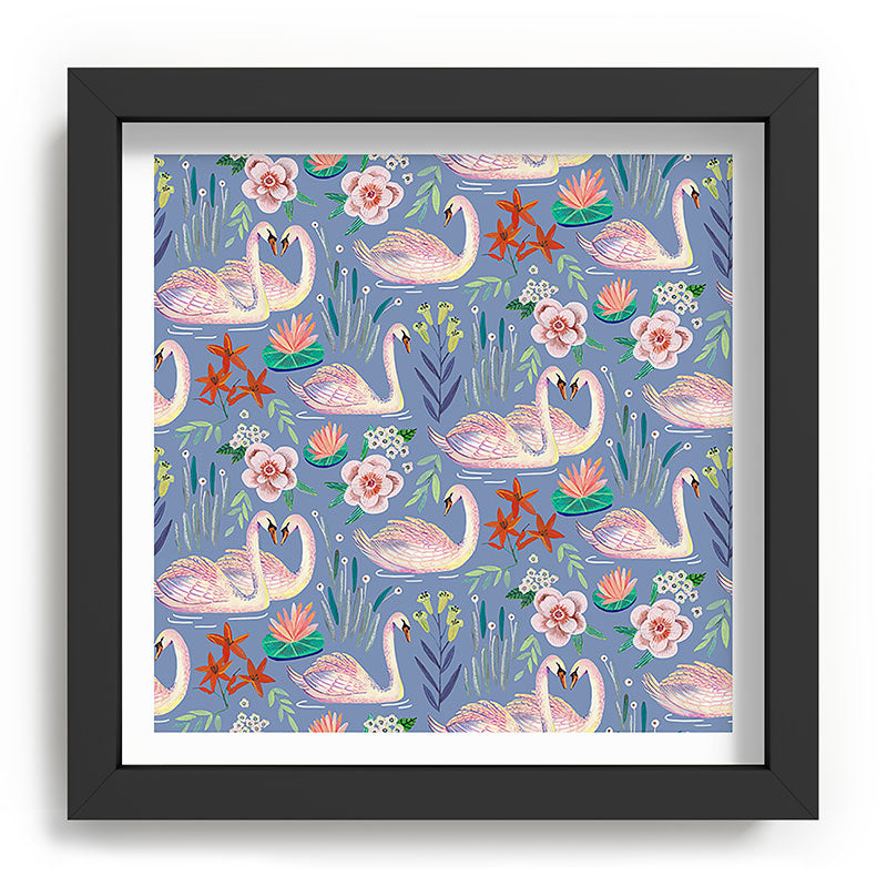 Swan Pattern Framed Art Print Gallery Image 90