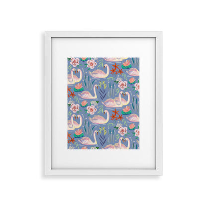 Swan Pattern Framed Art Print Gallery Image 34
