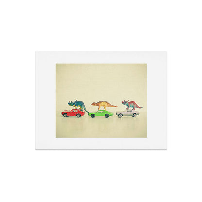 Dinosaurs Ride Cars Art Print Gallery Image 6