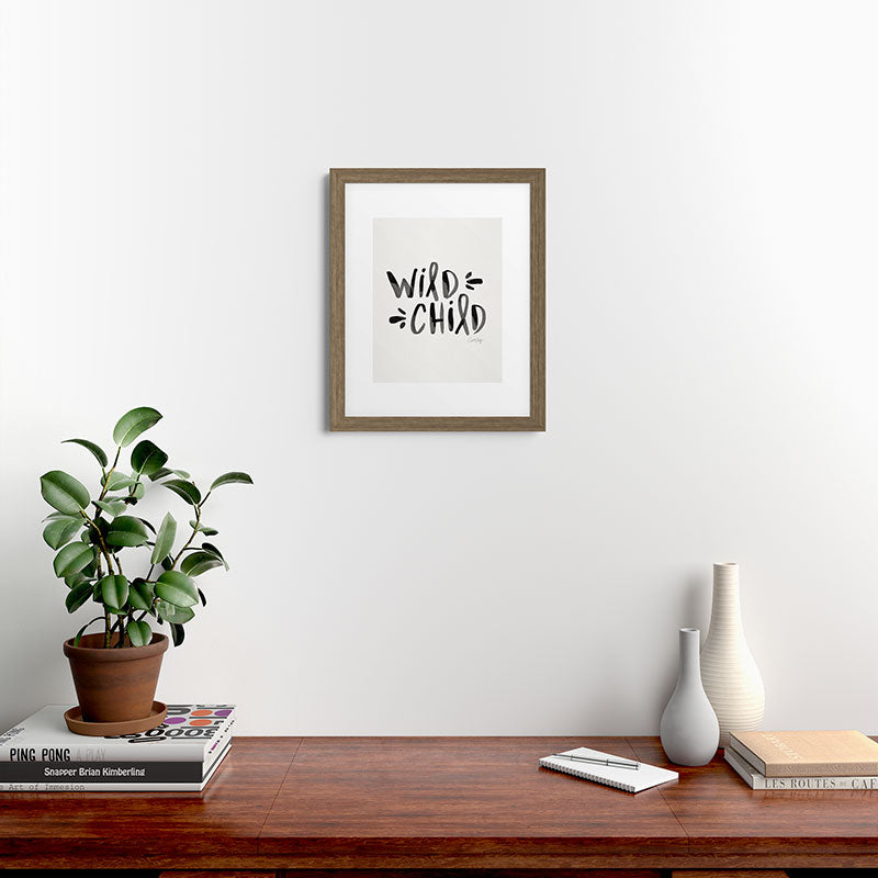 Wild Child - Black Framed Art Print Gallery Image 53