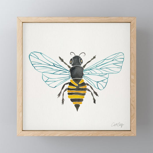 Honey Bee Mini Art Print Gallery Image 1