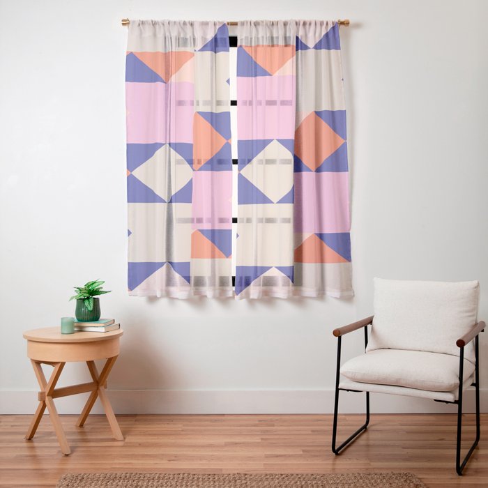 Geometric Shapes 217 Window Curtain Gallery Image 19