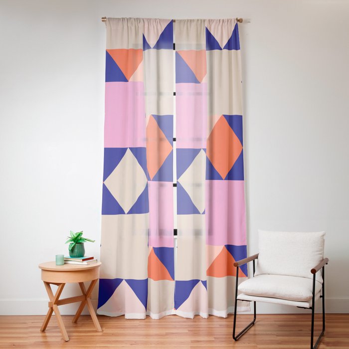 Geometric Shapes 217 Window Curtain Gallery Image 12