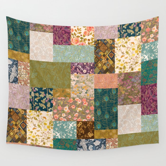Pashmina Patchwork Wall Tapestry Gallery Image 2
