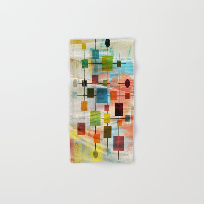 Mid-Century Modern Art 1.3 - Graffiti Style Bath Towel Gallery Image 1