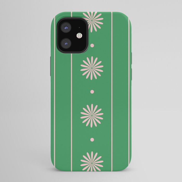 Daisy Stripes Green and Pink Pattern iPhone Case Gallery Image 42