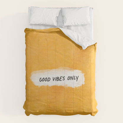 Good Vibes Only: Yellow Canvas Edition Comforter Gallery Image 6