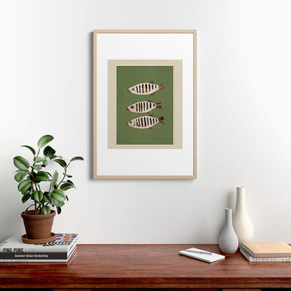 Abstract Fish Study II Framed Art Print Gallery Image 20