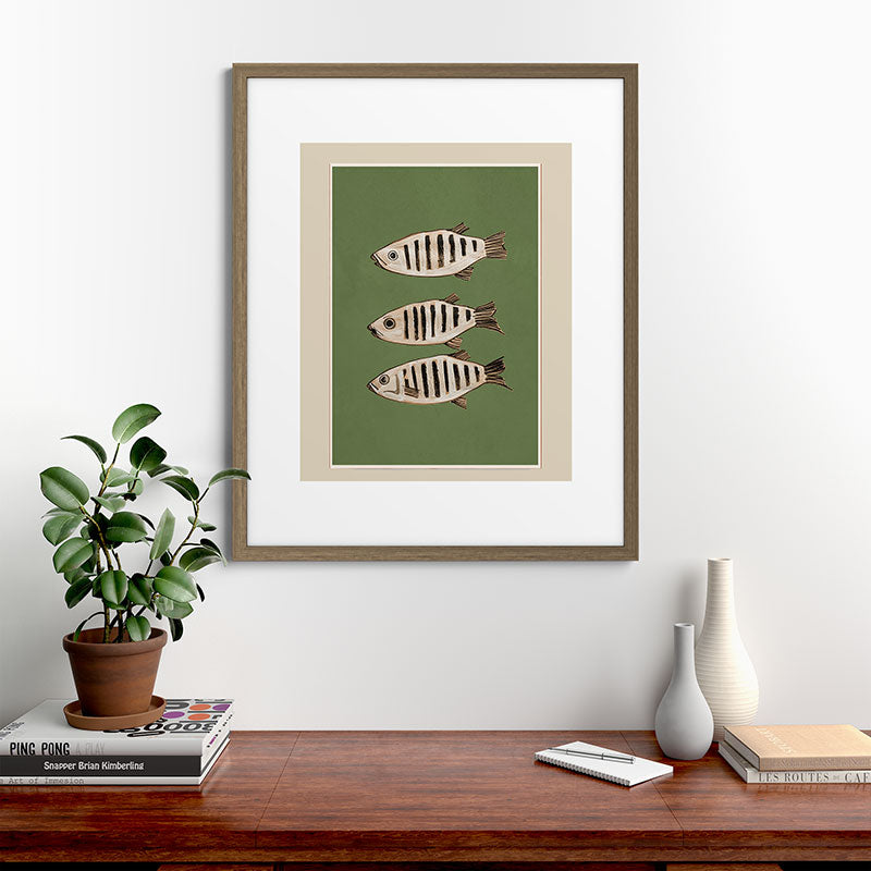 Abstract Fish Study II Framed Art Print Gallery Image 42