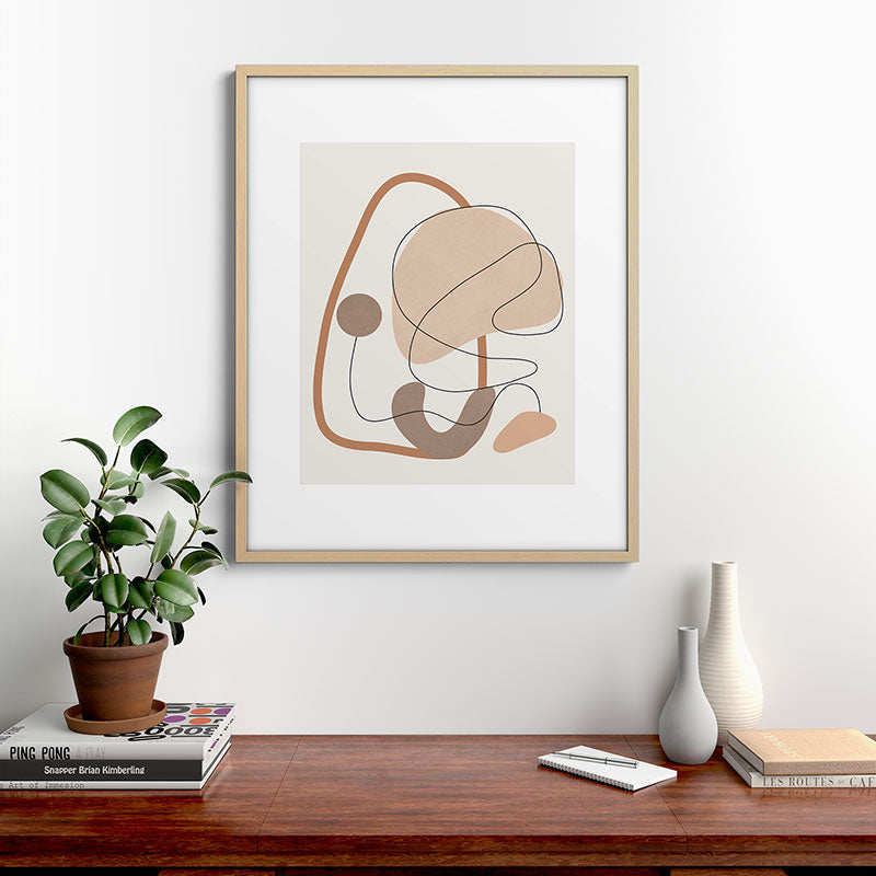 Abstract Line Movement III Framed Art Print Gallery Image 21