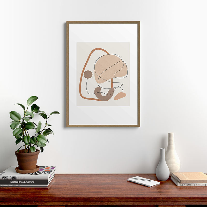 Abstract Line Movement III Framed Art Print Gallery Image 13