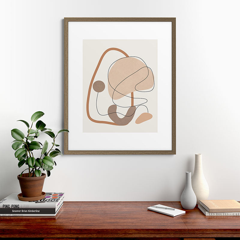 Abstract Line Movement III Framed Art Print Gallery Image 42