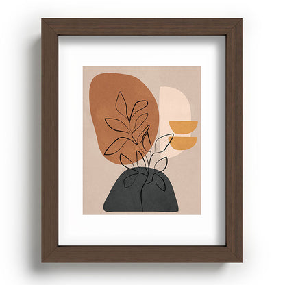 Abstract Minimal Plant 1 Framed Art Print Gallery Image 63
