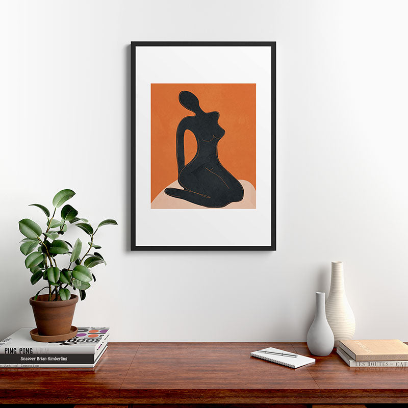 Abstract Nude II Framed Art Print Gallery Image 6