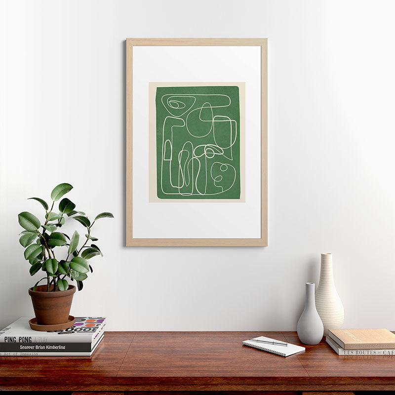 Lines in Space 7 Framed Art Print Gallery Image 48