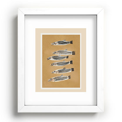 Minimal Fish Study Framed Art Print Gallery Image 75