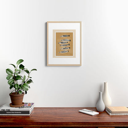 Minimal Fish Study Framed Art Print Gallery Image 19