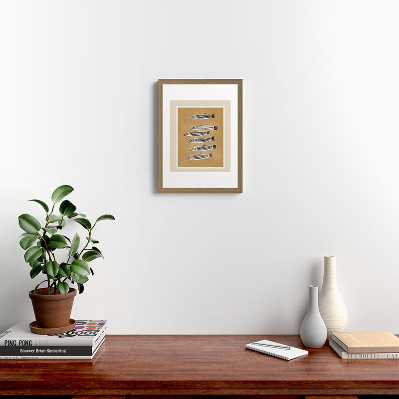 Minimal Fish Study Framed Art Print Gallery Image 10