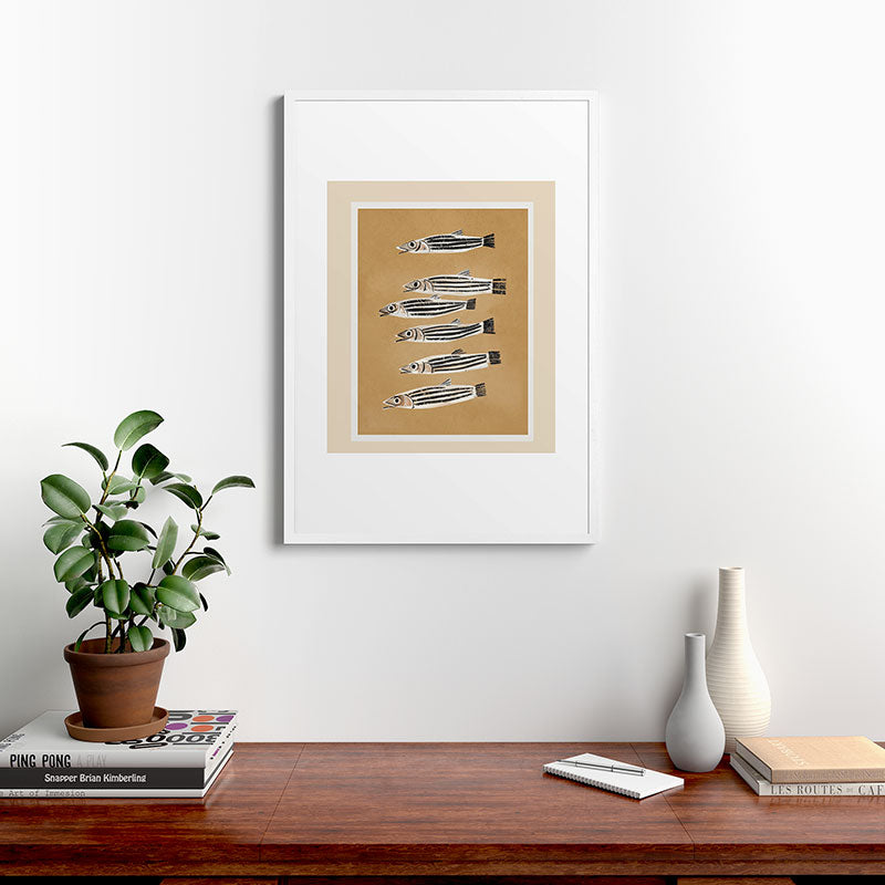 Minimal Fish Study Framed Art Print Gallery Image 27