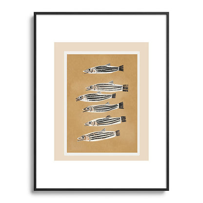 Minimal Fish Study Framed Art Print Gallery Image 85