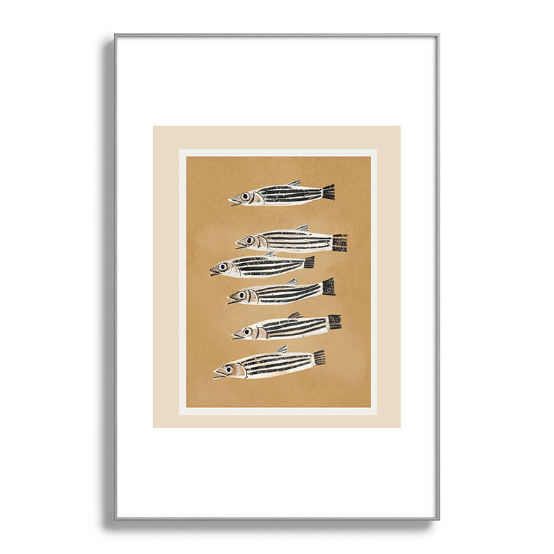 Minimal Fish Study Framed Art Print Gallery Image 101