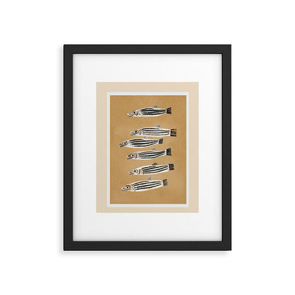 Minimal Fish Study Framed Art Print Gallery Image 1