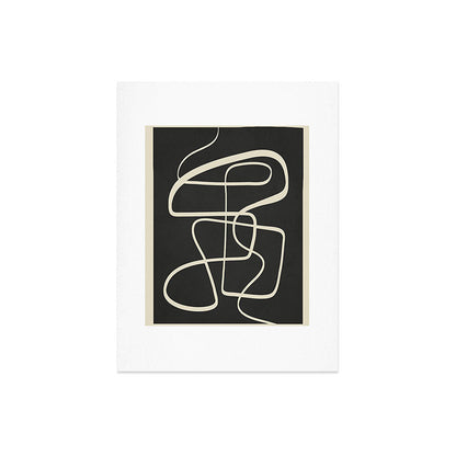 Modern Abstract Lines - Noir Art Print Gallery Image 6