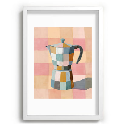 Patchwork Moka Pot Framed Art Print Gallery Image 77