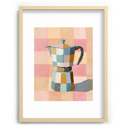 Patchwork Moka Pot Framed Art Print Gallery Image 73