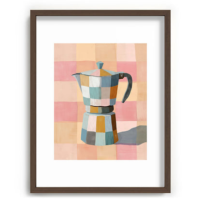 Patchwork Moka Pot Framed Art Print Gallery Image 66